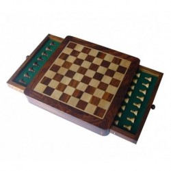 Echecs magnétique en Palissandre 23cm