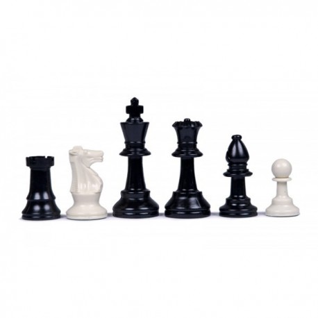 Pièces d'échecs en plastique, plombées-feutrées N°5