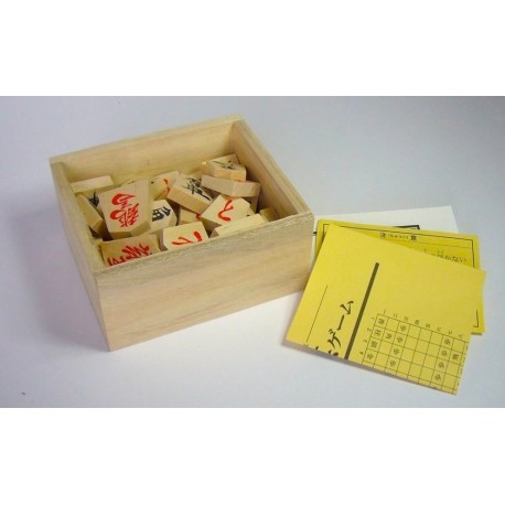 Pièces Shogi en Bois